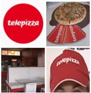 Icono, pizza, restaurante y gorra de telepizza